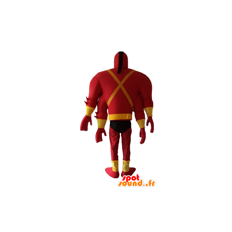 Fantastická bytost maskot červené a žluté, se 4 rameny - MASFR24060 - Neutajované Maskoti