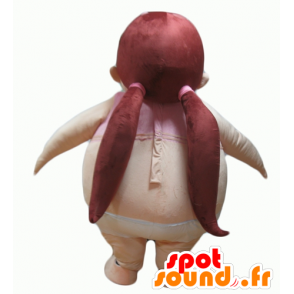 Obese jente maskot, stor baby - MASFR24063 - Maskoter gutter og jenter