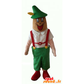 Mascote tirolesa no vestido tradicional Áustria - MASFR24065 - Mascotes humanos