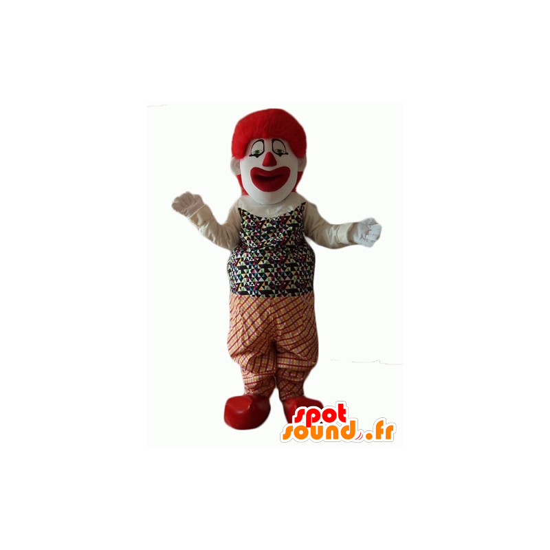 Very realistic and impressive clown mascot - MASFR24073 - Mascots circus