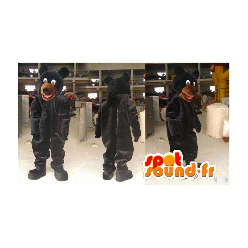 Mascot van zwarte en bruine beren. Bear Suit - MASFR006608 - Bear Mascot