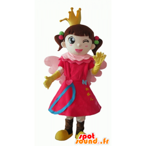 Kleines Mädchen, das Maskottchen, prinzessin, fee - MASFR24081 - Maskottchen-Fee