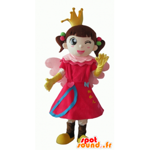 Mascote pequena menina, princesa, fada - MASFR24081 - fadas Mascotes