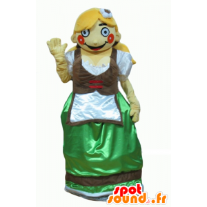 Mascot tirolesa no vestido tradicional Áustria - MASFR24083 - Mascotes humanos