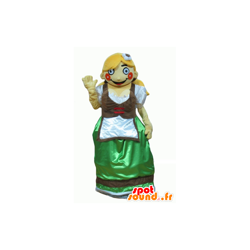 Mascot tirolesa no vestido tradicional Áustria - MASFR24083 - Mascotes humanos