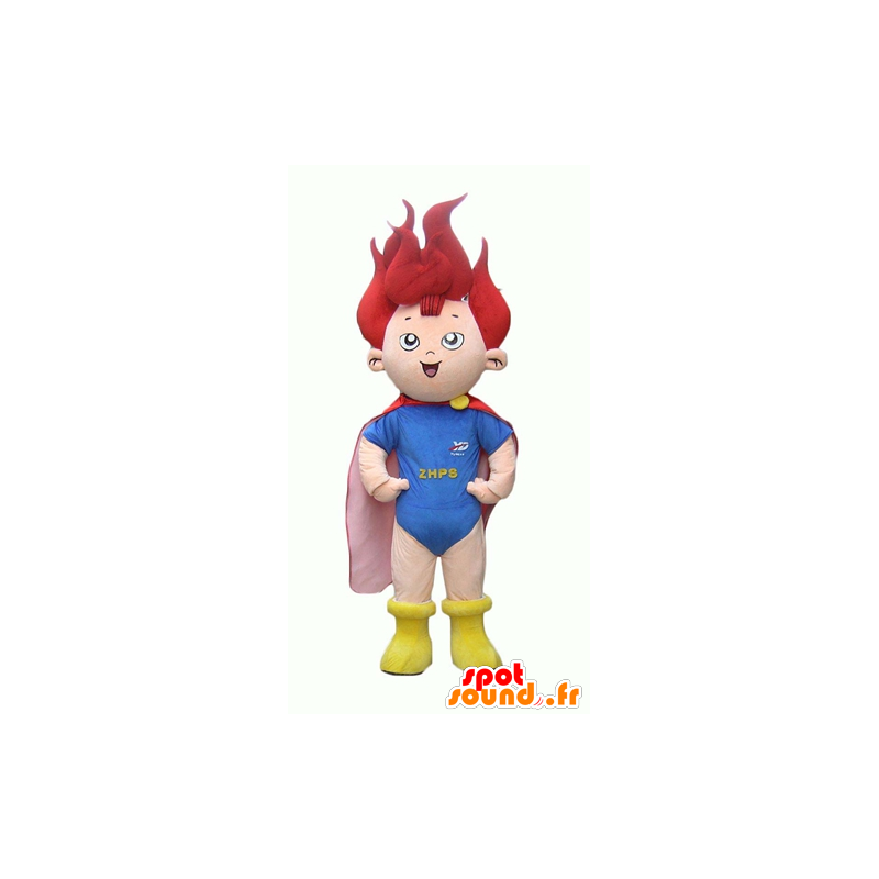 Mascot child, small superhero with red hair - MASFR24088 - Superhero mascot