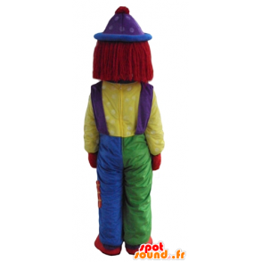 Mascot multicolored clown, all smiles - MASFR24089 - Mascots circus