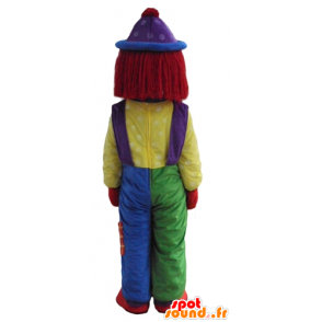 Maskottchen bunten Clown, alles Lächeln - MASFR24089 - Maskottchen-Zirkus