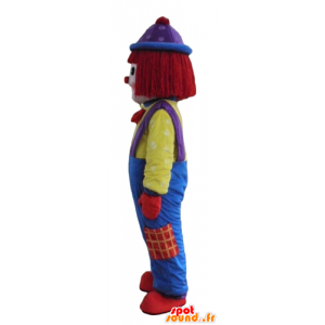 Mascot multicolored clown, all smiles - MASFR24089 - Mascots circus