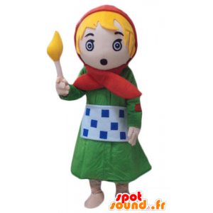 Mascot av Piken med svovelstikkene - MASFR24092 - Maskoter gutter og jenter