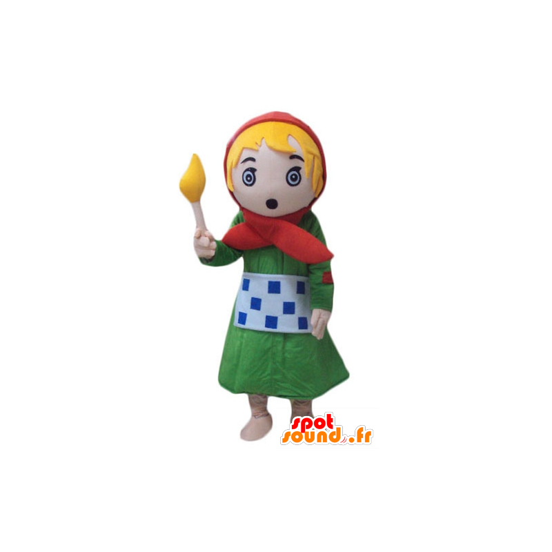 Mascotte de la petite fille aux allumettes - MASFR24092 - Mascottes Garçons et Filles