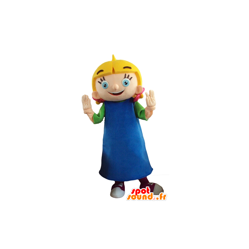 Maskotka Little blond dziewczyna z niebieskimi oczami - MASFR24094 - Maskotki Boys and Girls