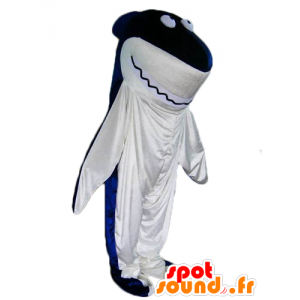 Rekin maskotka, niebieski i biały olbrzym - MASFR24096 - maskotki Shark