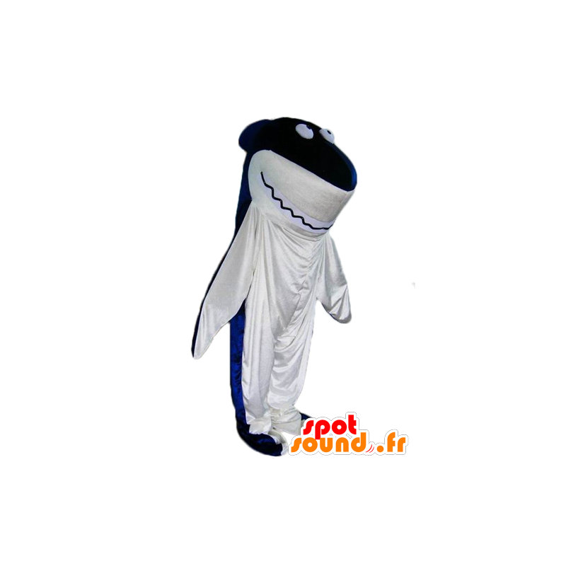 Haai mascotte, blauw en wit giant - MASFR24096 - mascottes Shark