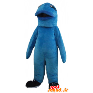 Mascotte de gros poisson bleu, géant et original - MASFR24098 - Mascottes Poisson