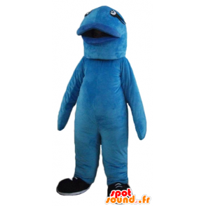 Mascotte großen blauen Fisch, Riesen und originell - MASFR24098 - Maskottchen-Fisch