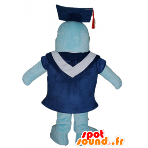 Blue Dolphin Maskotka z togę i czapkę studencką - MASFR24103 - Dolphin Maskotka