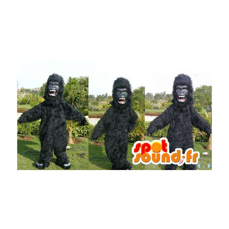 Black gorilla mascot. Black gorilla costume - MASFR006612 - Gorilla mascots