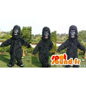 Mascotte de gorille noir. Costume de gorille noir - MASFR006612 - Mascottes de Gorilles
