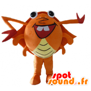 Naranja mascota cangrejo, rojo y amarillo, gigante, muy gracioso - MASFR24108 - Cangrejo de mascotas