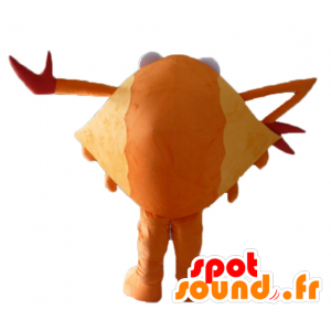 Oranje krab mascotte, rood en geel, reus, erg grappig - MASFR24108 - mascottes Crab