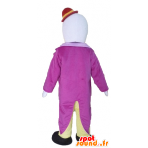 Hvit delfin maskot drakt med hatt - MASFR24110 - Dolphin Mascot