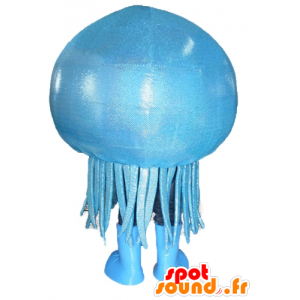 Mascot blauwe kwallen en gigantische glimlachen - MASFR24118 - Mascottes van de oceaan