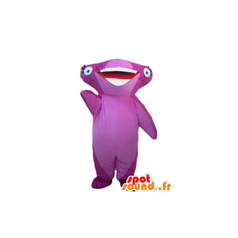 Mascot rosa martelo, alegre - MASFR24119 - mascotes tubarão