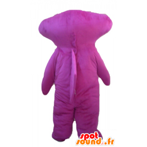 Pink hammerhead haj maskot, meget smilende - Spotsound maskot