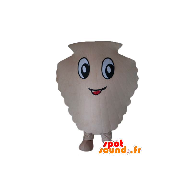 Mascot reusachtige witte schelp, shell St Jacques - MASFR24124 - Mascottes van de oceaan