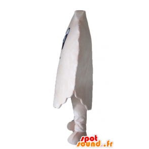 Mascotte gigante bianco conchiglia, guscio Saint Jacques - MASFR24124 - Mascotte dell'oceano