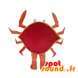 Oranžová krab maskot, červené a žluté, obří, velmi úspěšný - MASFR24126 - maskoti Crab