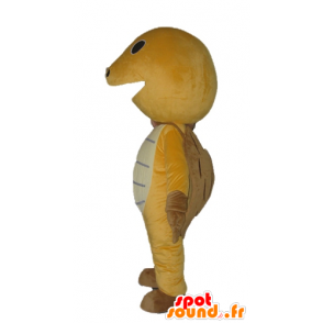 Gelb Schildkröte Maskottchen, braun und beige, sehr nett - MASFR24127 - Maskottchen-Schildkröte