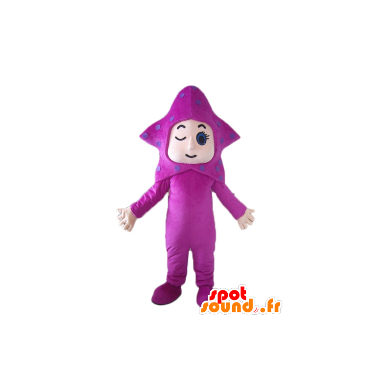 Mascot roze ster, reuze zeester - MASFR24131 - Sea Star Mascottes