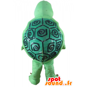 Mascot orange and green turtle, all round, very successful - MASFR24136 - Mascots turtle