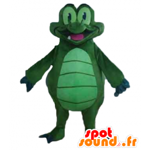 Verde y azul de la mascota del cocodrilo, gigante, muy divertido - MASFR24137 - Mascota de cocodrilos