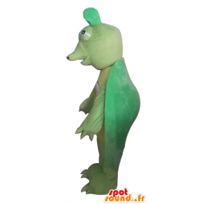 Mascote tartaruga verde e amarelo, original e engraçado - MASFR24142 - Mascotes tartaruga