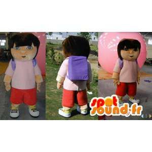 Mascot Dora the Explorer. Costume Dora the Explorer - MASFR006625 - Dora e Diego Mascotes