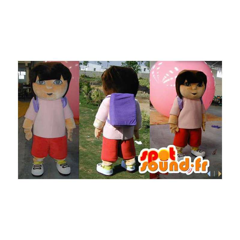 Maskotti Dora Explorer. Puku Dora - MASFR006625 - Dora ja Diego Mascots