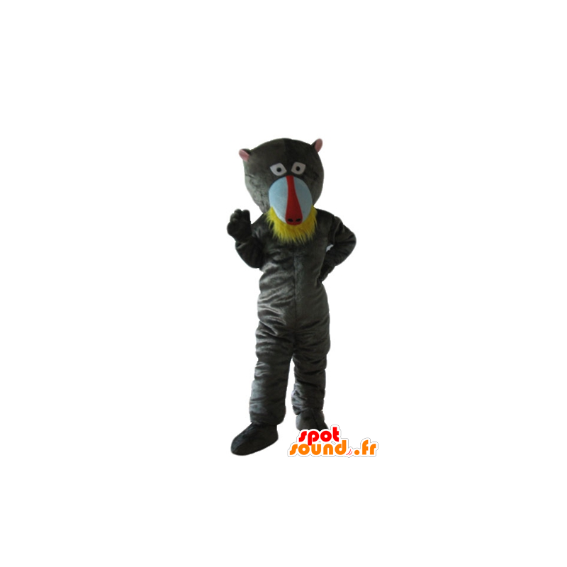 Gray monkey mascot, baboon - MASFR24158 - Mascots monkey