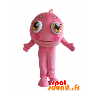 Mascot Pink clownfish and white, pretty and colorful - MASFR24159 - Mascots fish