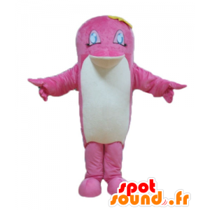 Mascote golfinho-de-rosa e branco - MASFR24161 - Dolphin Mascot
