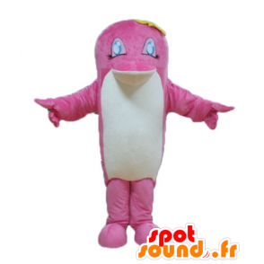 Mascote golfinho-de-rosa e branco - MASFR24161 - Dolphin Mascot