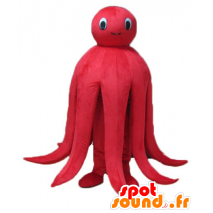 Mascot polvo vermelho, gigante, muito bem sucedida - MASFR24169 - Mascotes do oceano