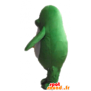 Otter mascotte verde e bianco, gigante e toccante - MASFR24178 - Mascotte dell'oceano