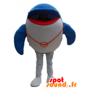 Gestreiften Delphin-Maskottchen, riesig, sehr erfolgreich - MASFR24181 - Maskottchen Dolphin