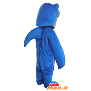 Mascot blauwe haai met grote tanden - MASFR24182 - mascottes Shark