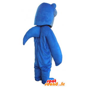 Mascot blauwe haai met grote tanden - MASFR24182 - mascottes Shark