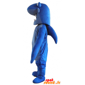 Mascot blå hai med store tenner - MASFR24182 - Maskoter Shark