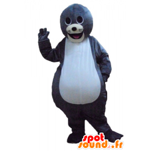 海のマスコット の マスコット灰色と白カワウソ かわいい笑顔 色変更 変化なし 切る L 180 190センチ 撮影に最適 番号 服とは 写真にある場合 番号 付属品 番号